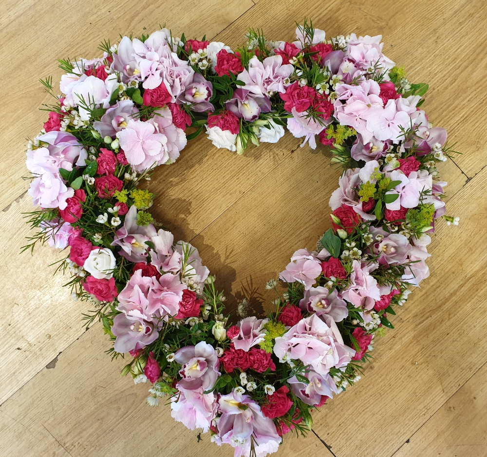 baby pink open heart