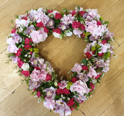 baby pink open heart - .